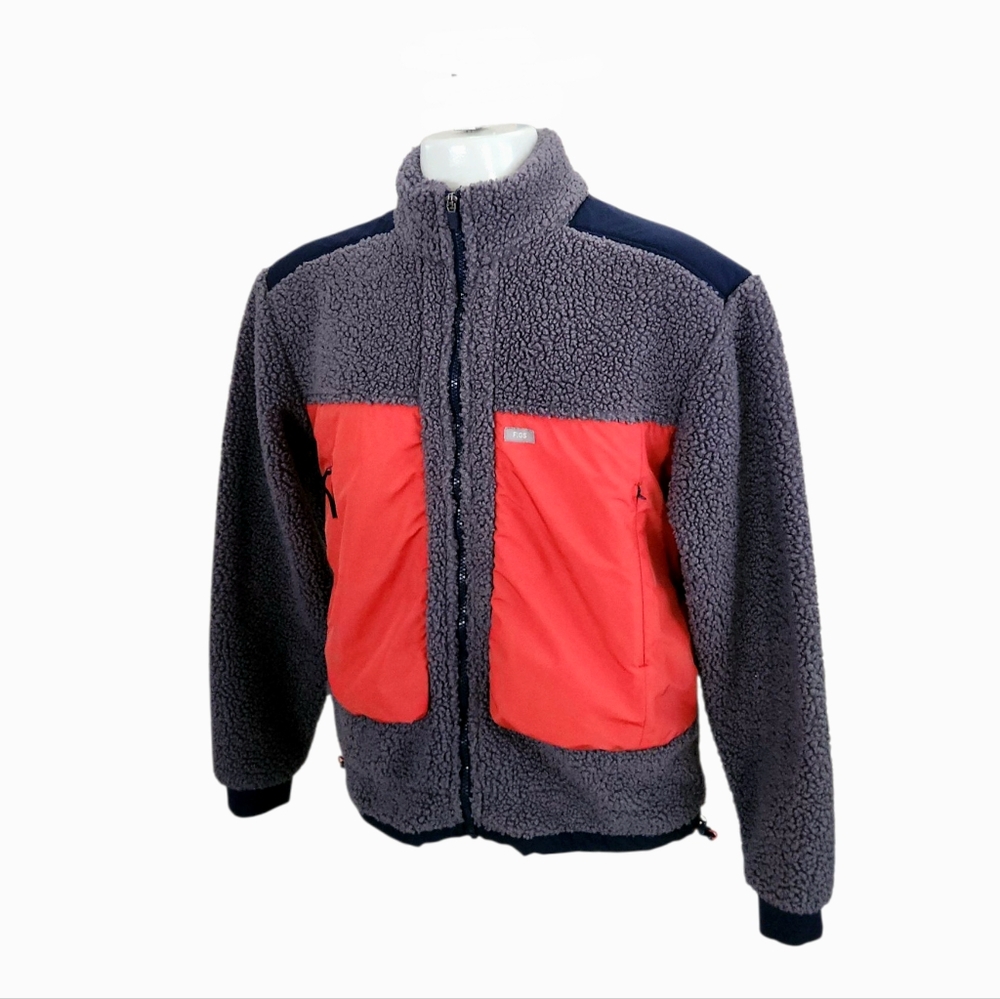 Figs Scrubs Selwyn Sherpa Jacket On-Shift Size Medium Heavy soft warm Full Zip - Picture 2 of 13